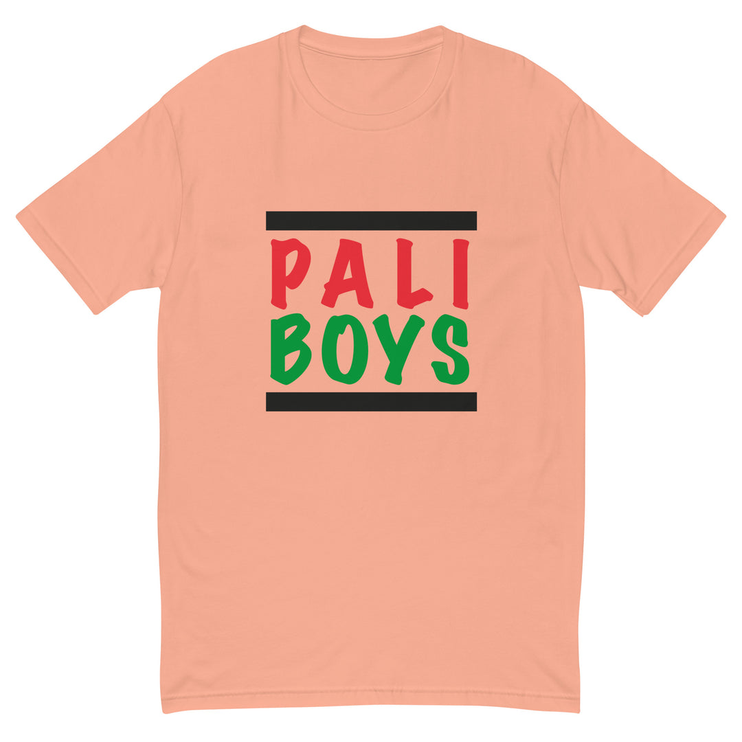 Short Sleeve T-Shirt - Palestinian Boys, Mens Fitted T Shirt Desert Pink