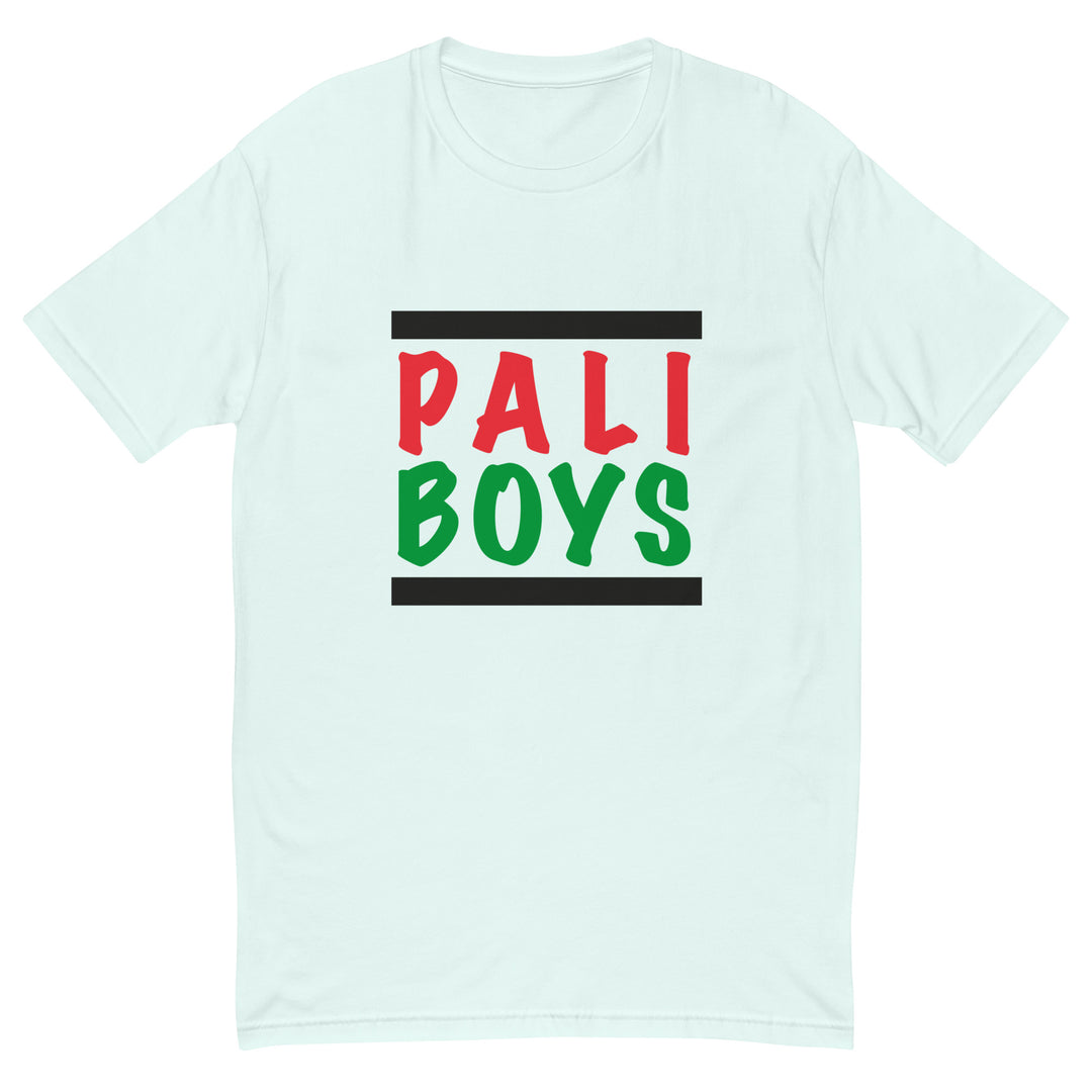 Short Sleeve T-Shirt - Palestinian Boys, Mens Fitted T Shirt Light Blue