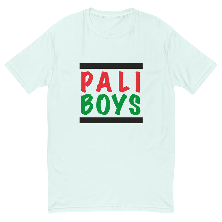 Short Sleeve T-Shirt - Palestinian Boys, Mens Fitted T Shirt Light Blue