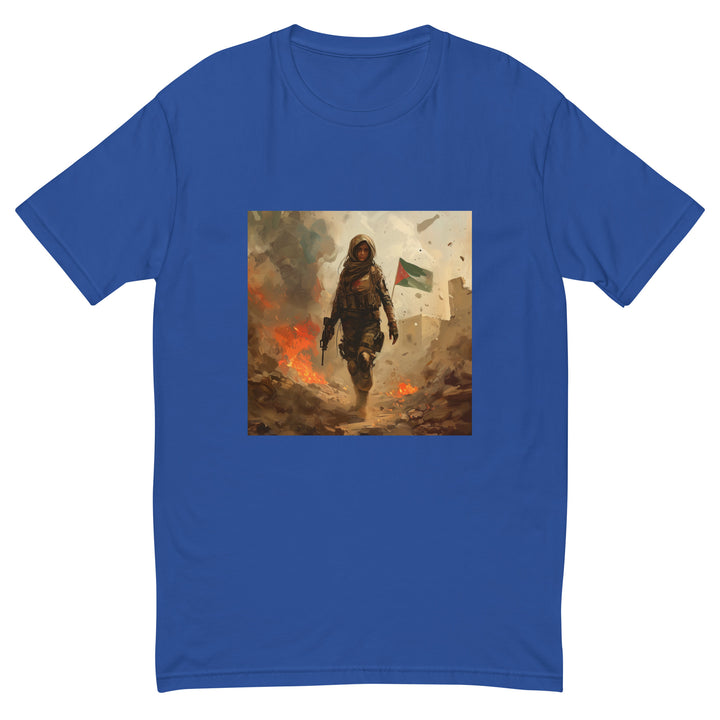 Short Sleeve T-Shirt - Resistance, Mens Fitted T Shirt Royal Blue
