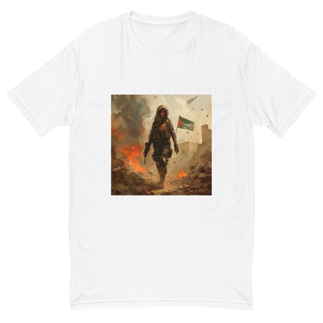 Short Sleeve T-Shirt - Resistance, Mens Fitted T Shirt White