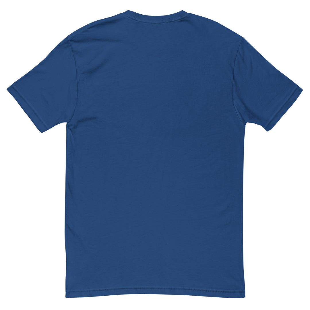 Short Sleeve T-shirt - The Fighter, Mens Fitted T Shirt Royal Blue