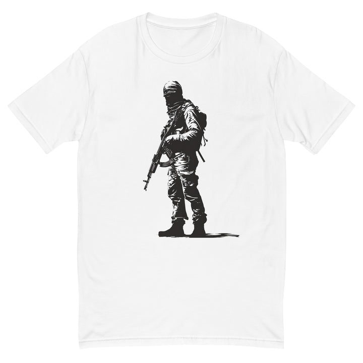 Short Sleeve T-shirt - The Fighter, Mens Fitted T Shirt White