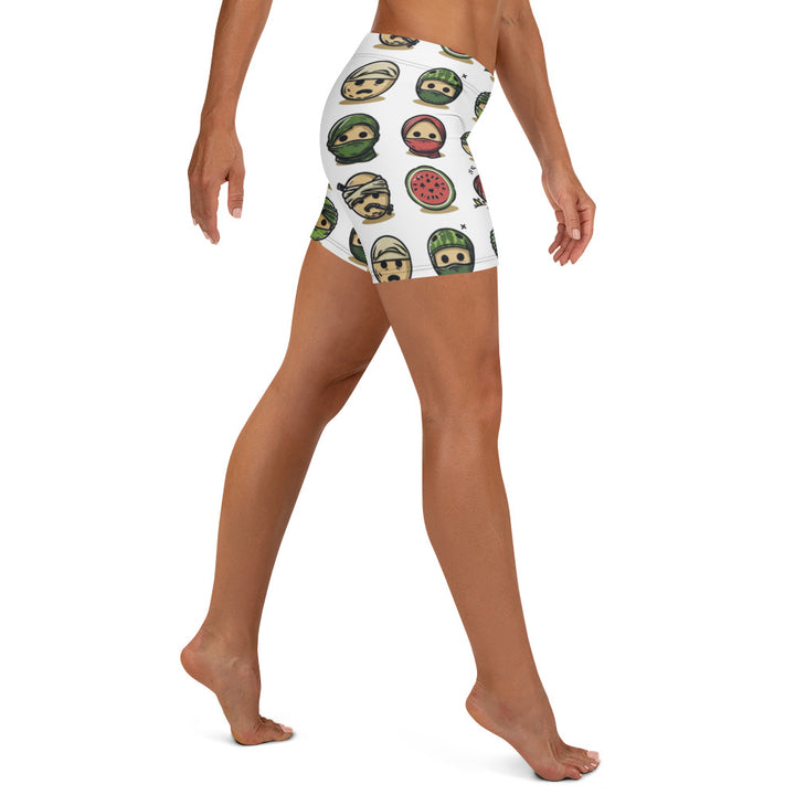 Shorts - Palestine Emoji, White