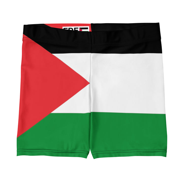 Shorts - Palestine Flag, White