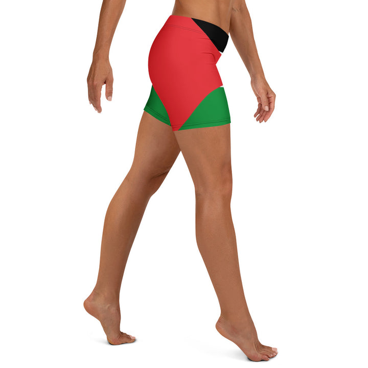 Shorts - Palestine Flag, White