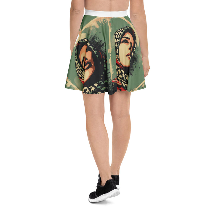 Skater Skirt - Palestine Hope, Skater Skirt White