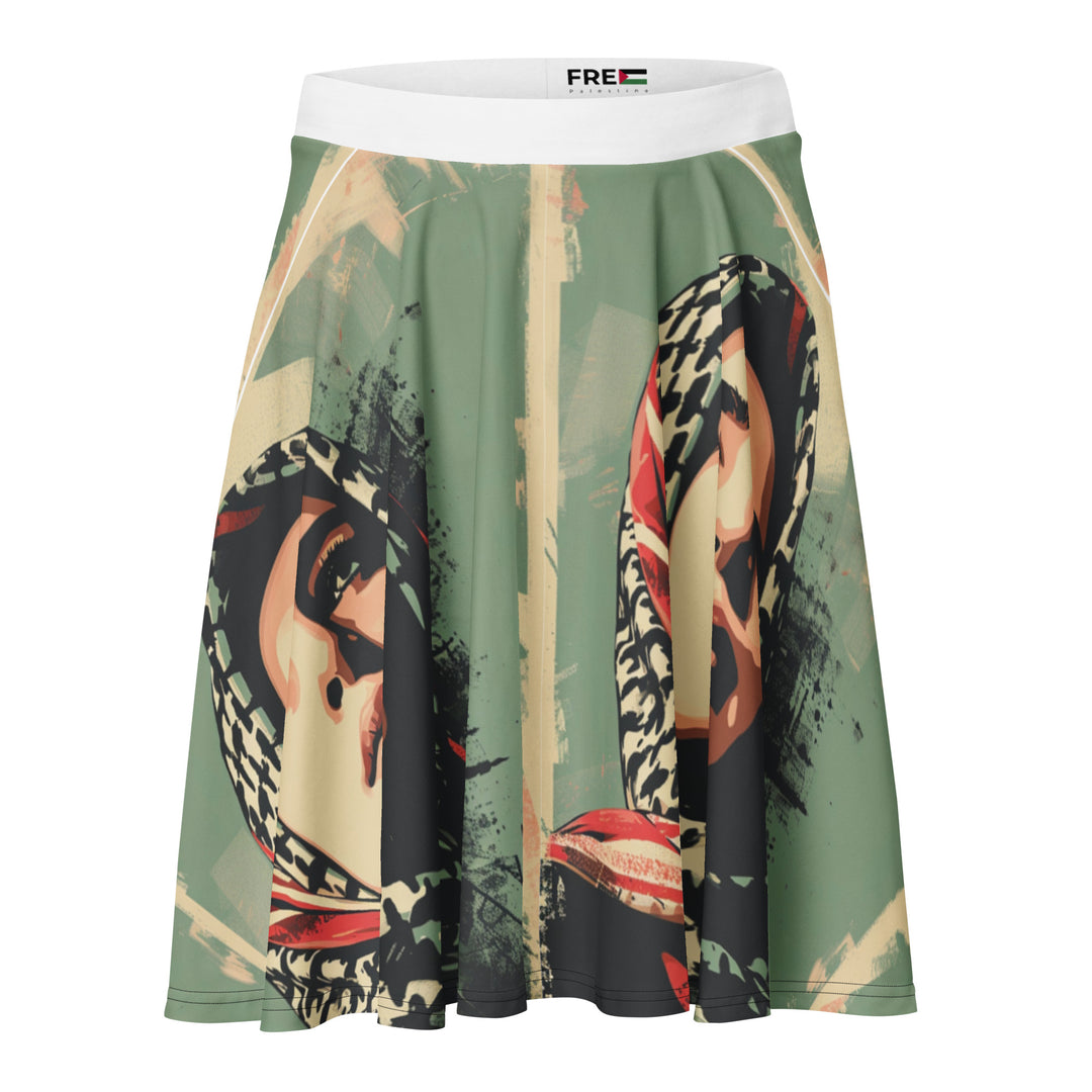 Skater Skirt - Palestine Hope, Skater Skirt White