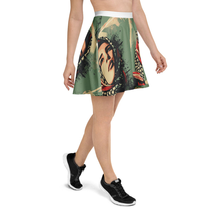 Skater Skirt - Palestine Hope, Skater Skirt White
