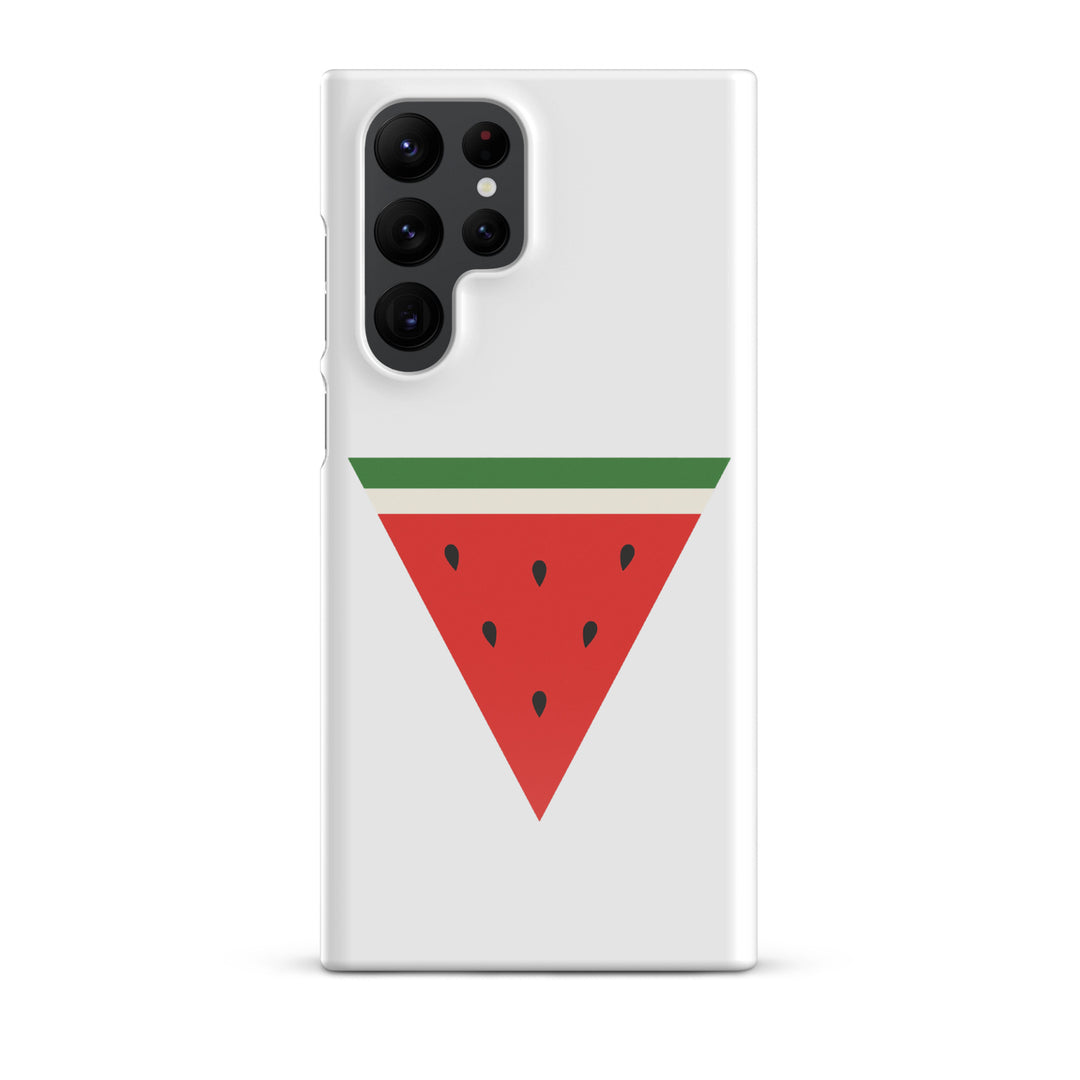Snap case for Samsung® - Triangle Watermelon, Samsung Glossy Samsung Galaxy S22 Ultra