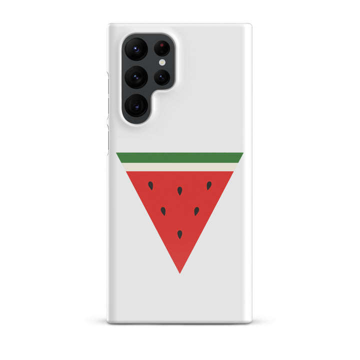 Snap case for Samsung® - Triangle Watermelon, Samsung Glossy Samsung Galaxy S22 Ultra