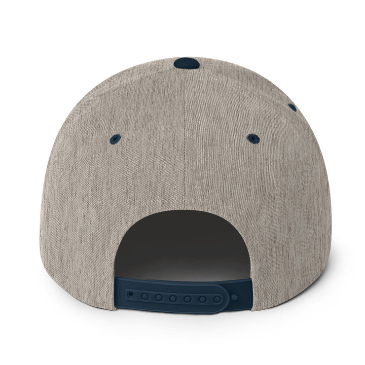 Snapback Hat - Free Palestine, Snapback Heather Grey Navy