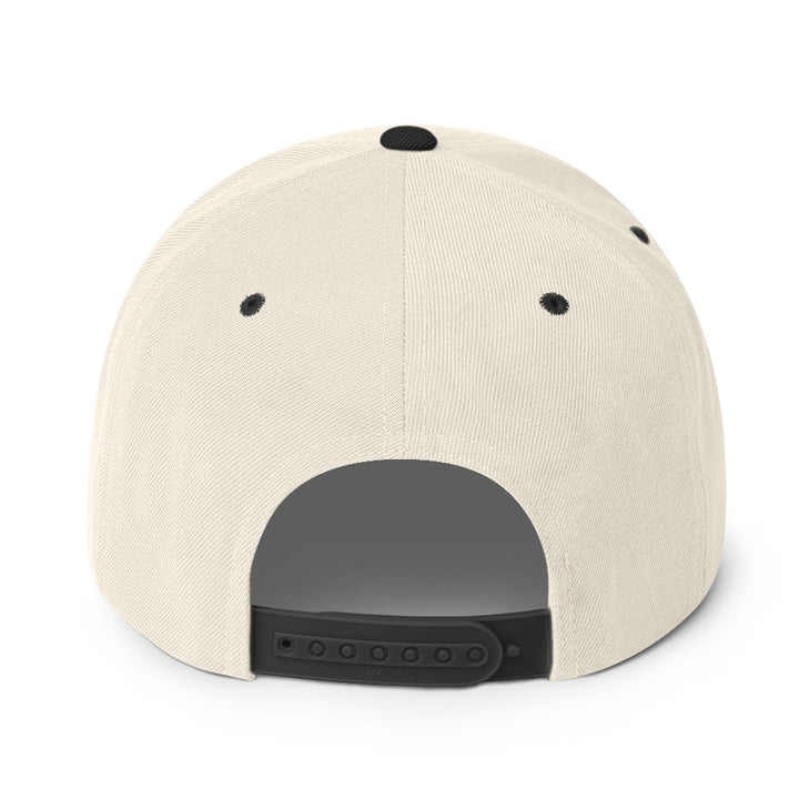 Snapback Hat - Free Palestine, Snapback Natural Black