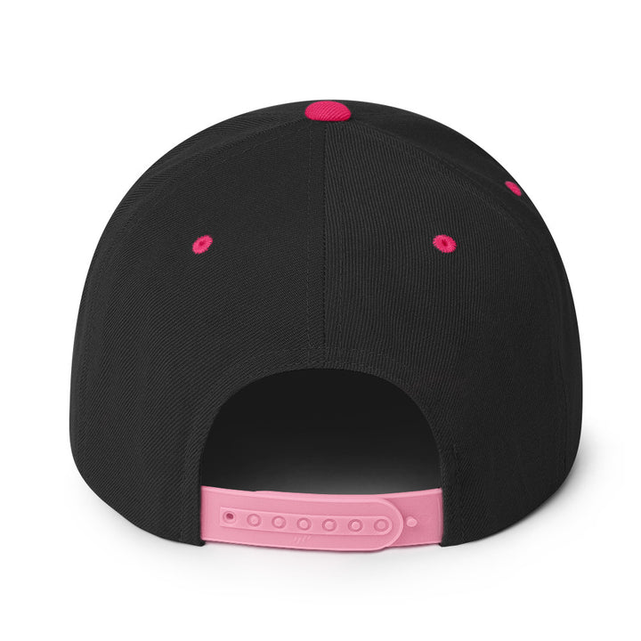 Snapback Hat - Palestine Flag, Snapback Black Neon Pink