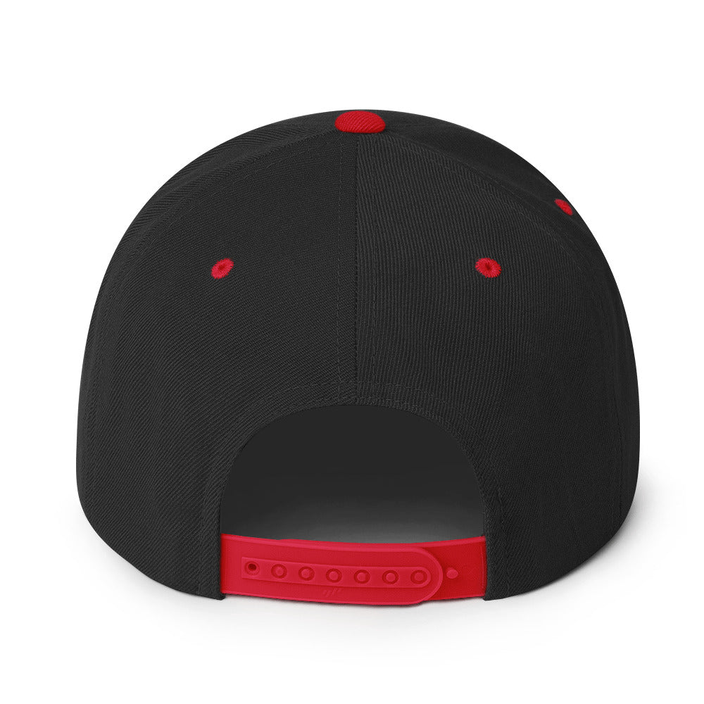 Snapback Hat - Palestine Flag, Snapback Black Red