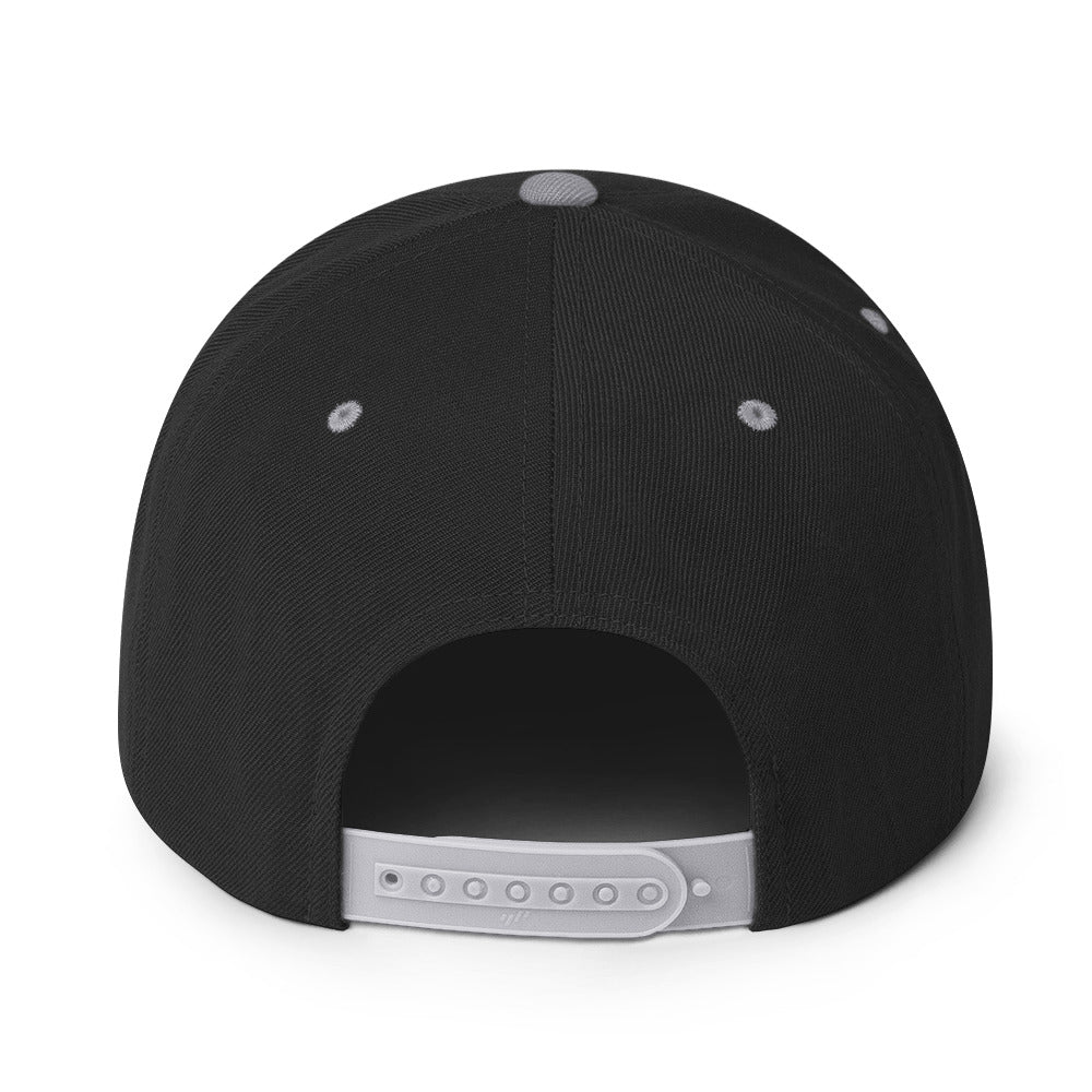 Snapback Hat - Palestine Flag, Snapback Black Silver