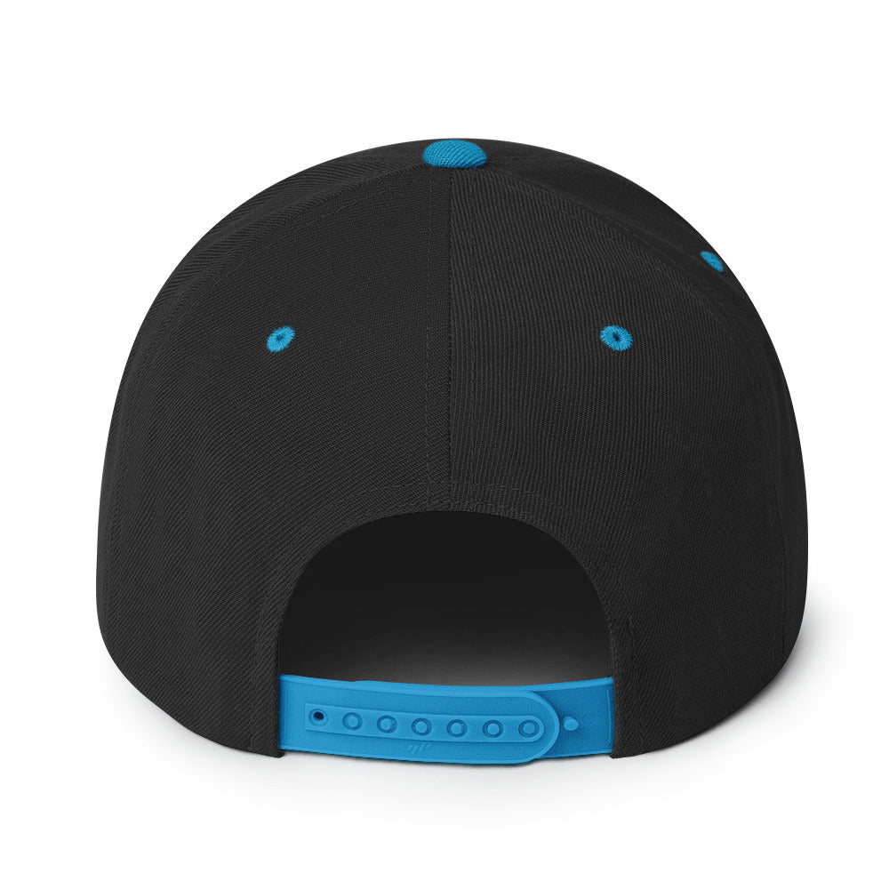 Snapback Hat - Palestine Flag, Snapback Black Teal