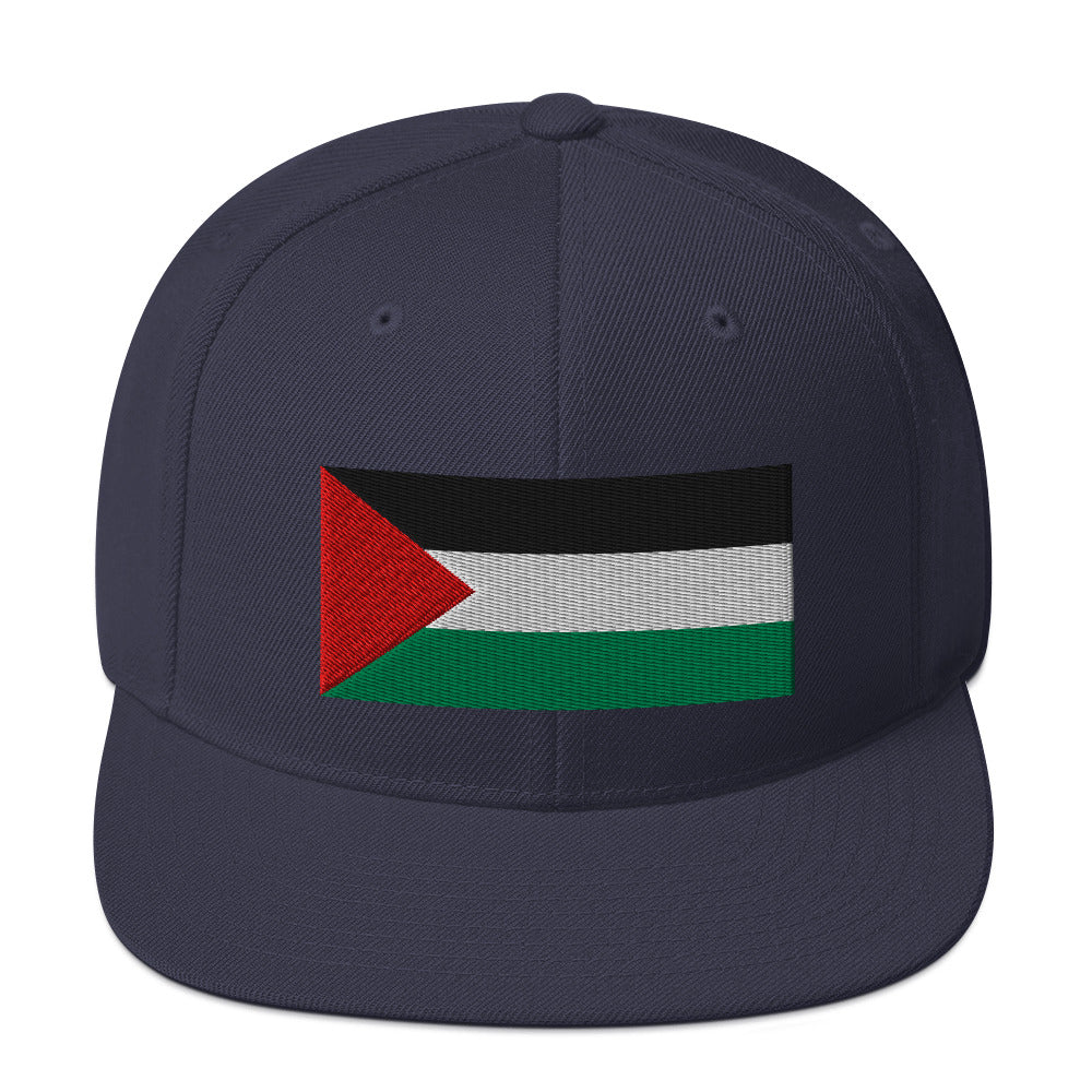 Snapback Hat - Palestine Flag, Snapback Navy