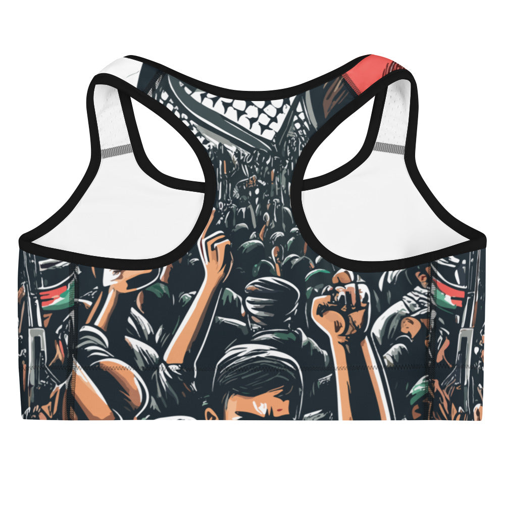 Sports bra - Art by Moh, Black