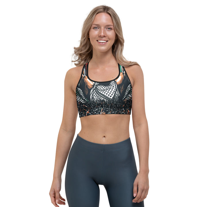 Sports bra - Art by Moh, Black