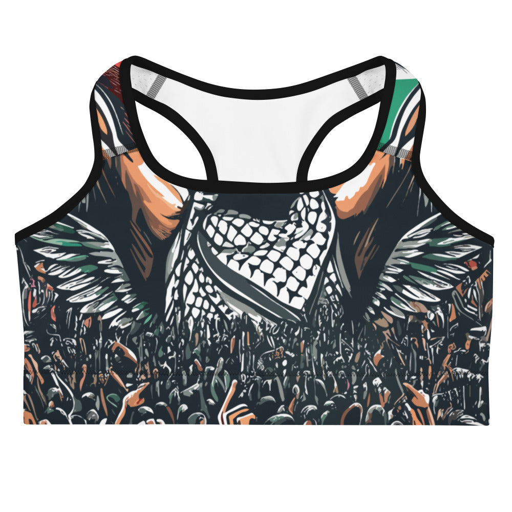 Sports bra - Art by Moh, Black