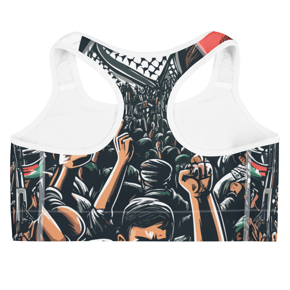Sports bra - Art by Moh, White