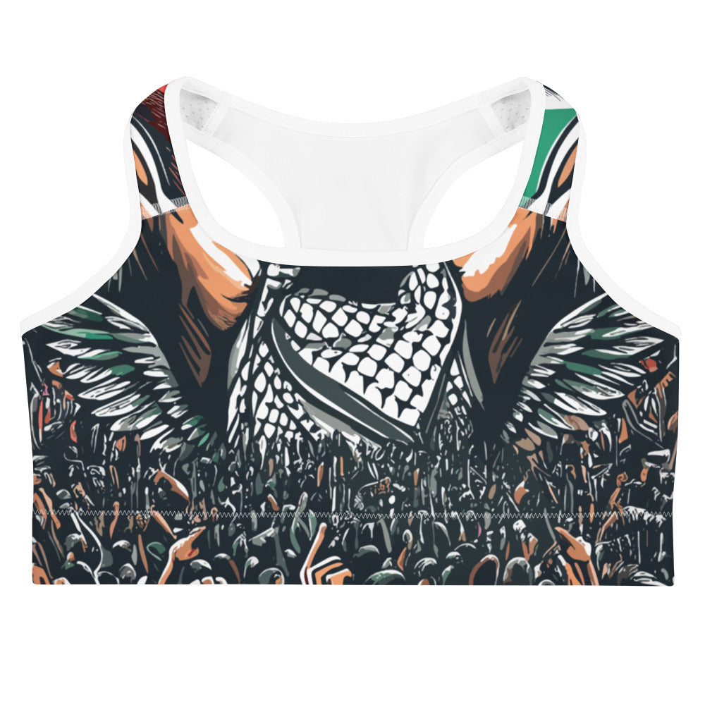 Sports bra - Art by Moh, White