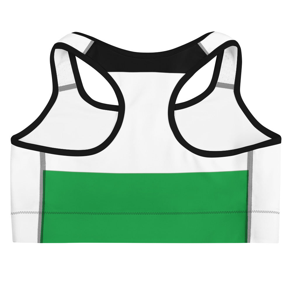 Sports bra - Palestine Emoji, Black