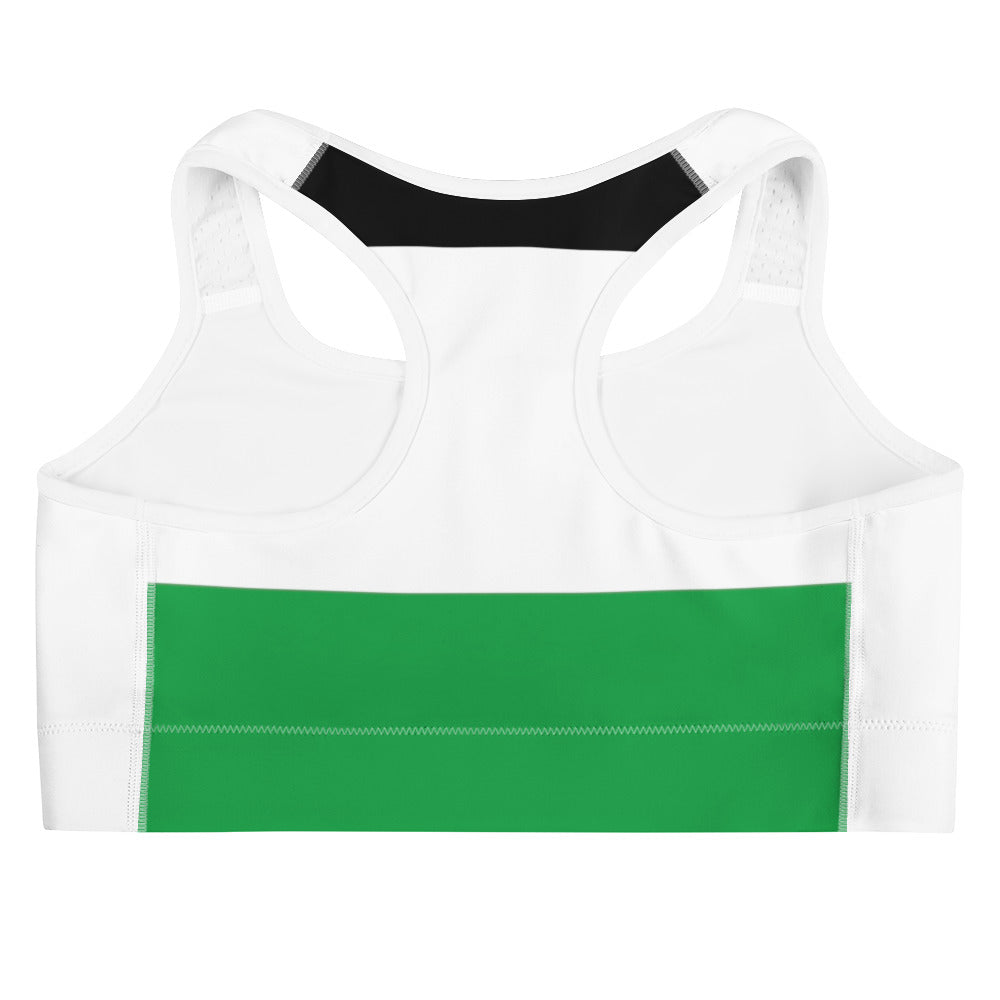 Sports bra - Palestine Emoji, White