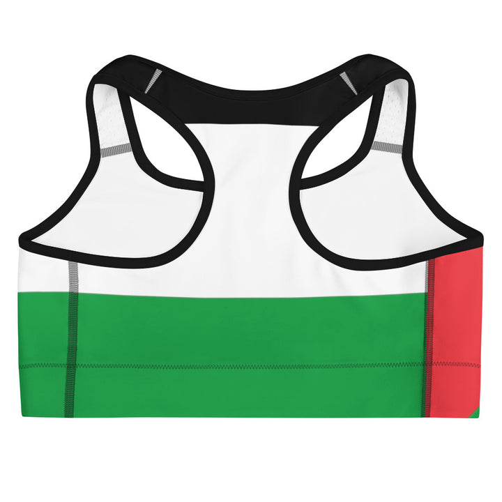 Sports bra - Palestine Flag, Black