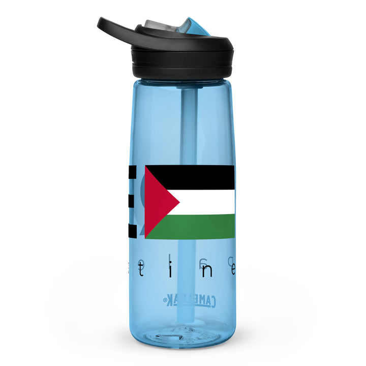 Sports water bottle - Free Palestine, Blue