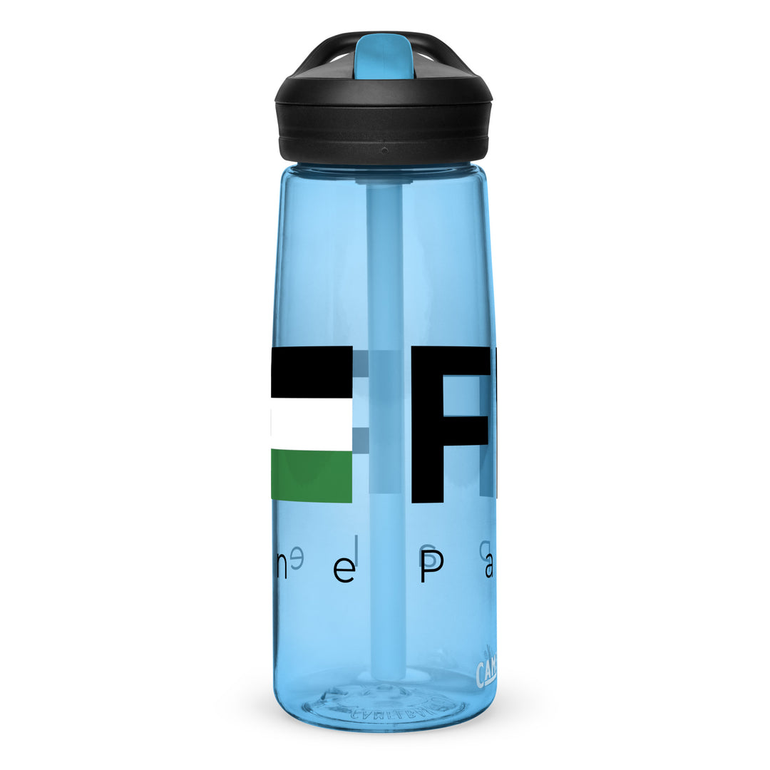 Sports water bottle - Free Palestine, Blue