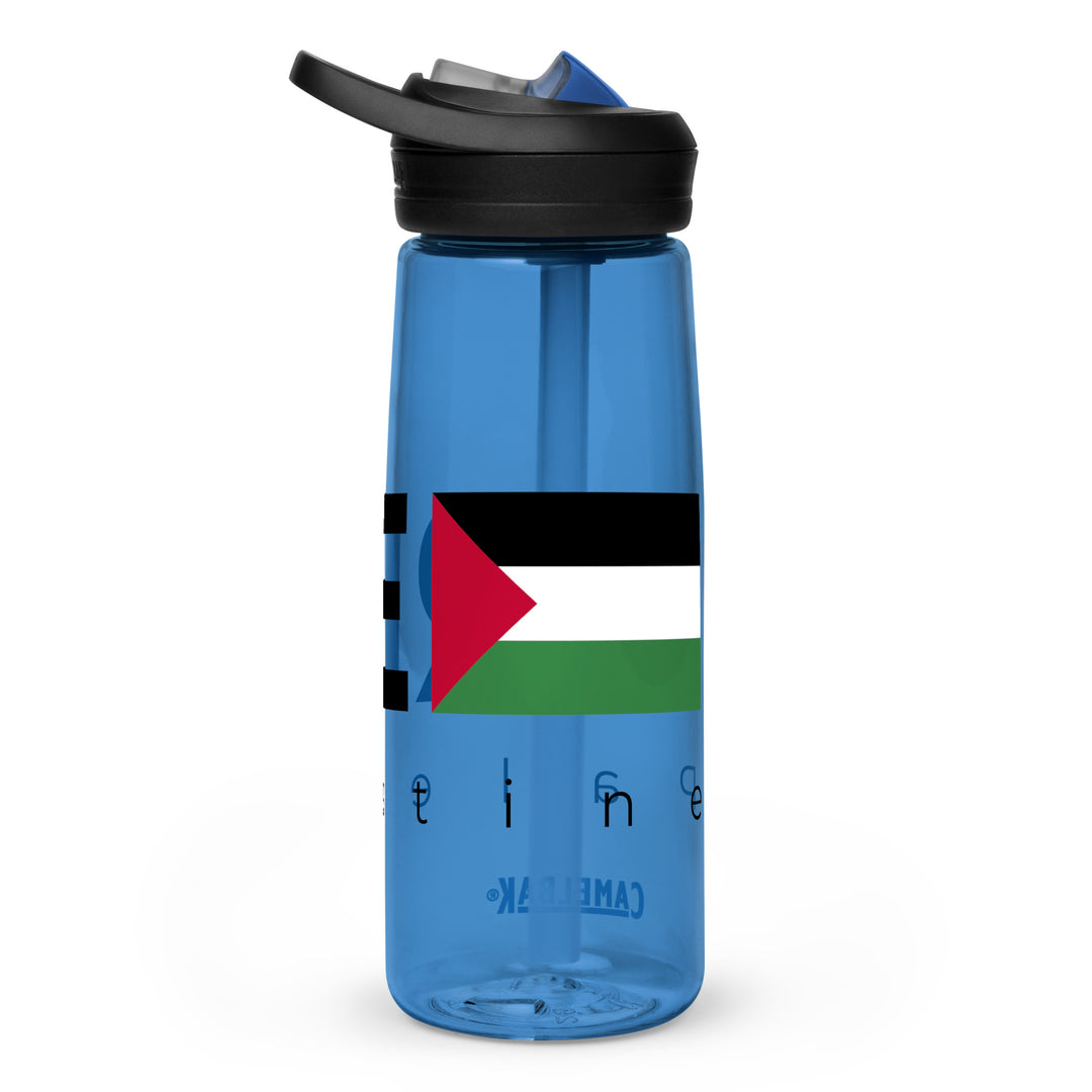 Sports water bottle - Free Palestine, Oxford Blue