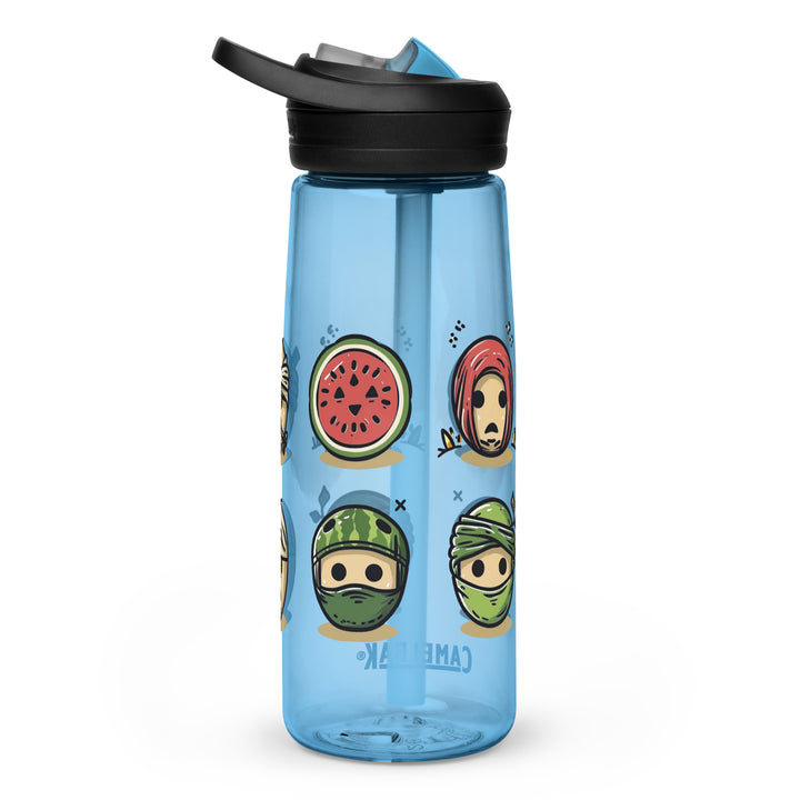 Sports water bottle - Palestine Emoji, Blue