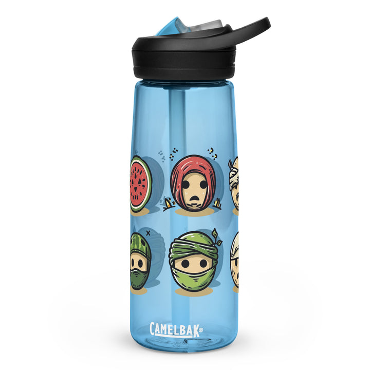 Sports water bottle - Palestine Emoji, Blue