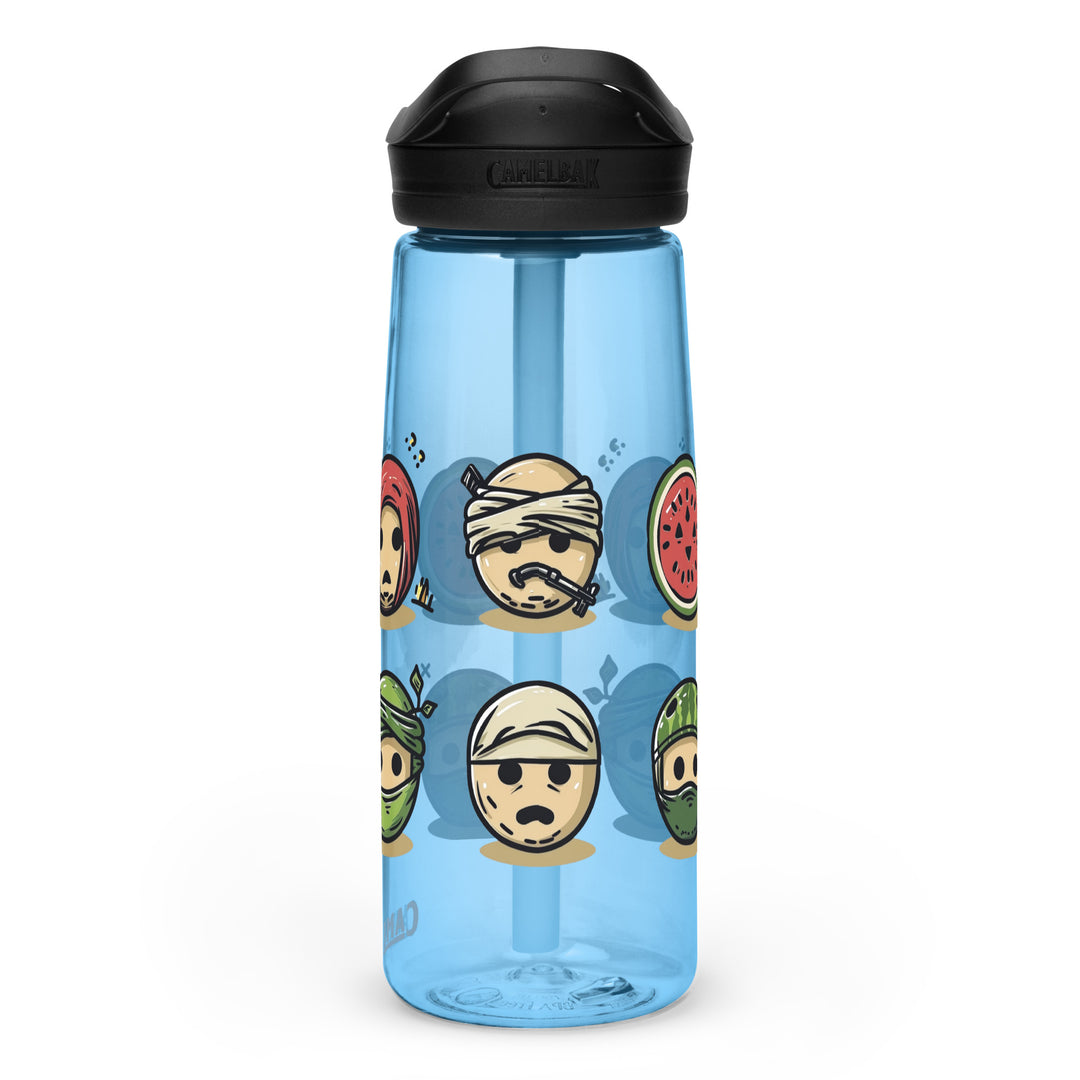 Sports water bottle - Palestine Emoji, Blue