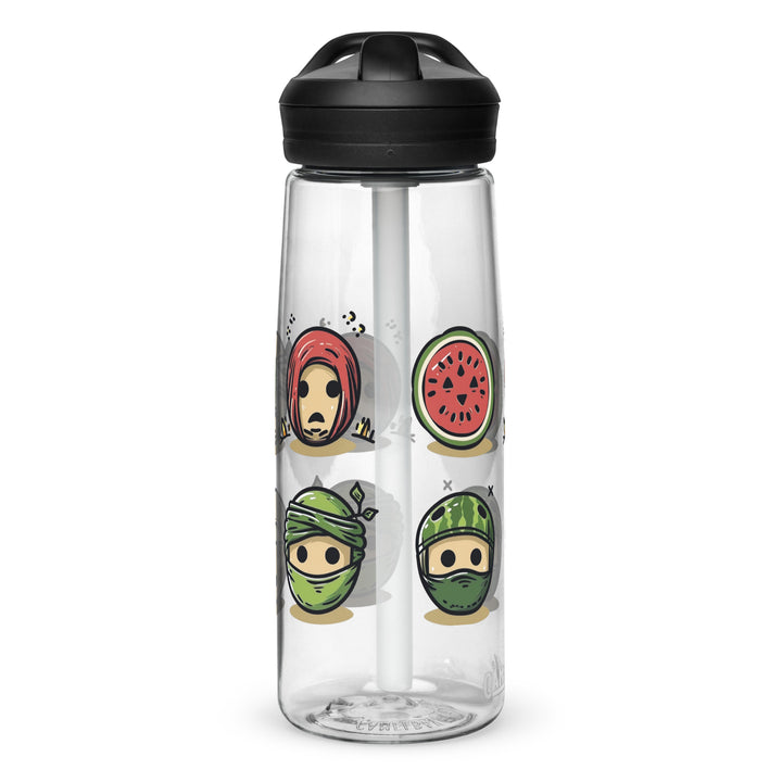 Sports water bottle - Palestine Emoji