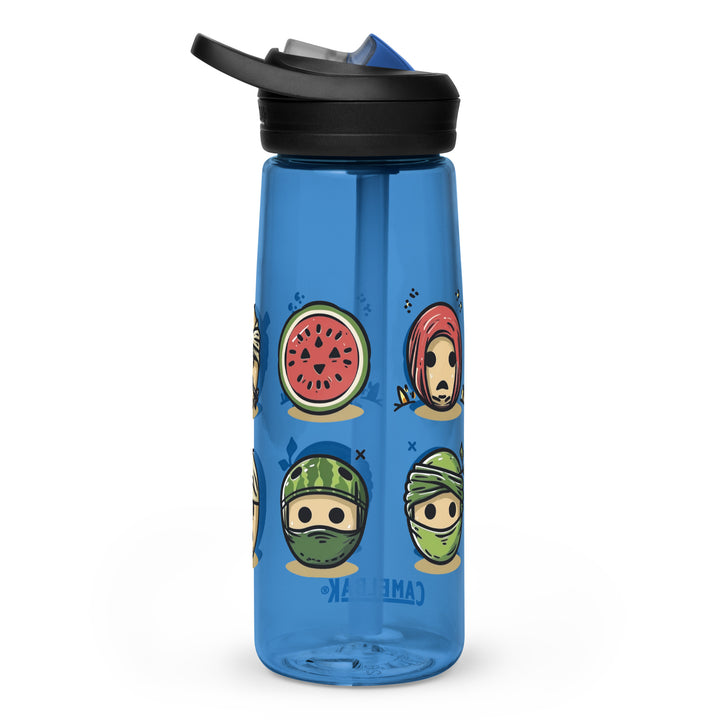 Sports water bottle - Palestine Emoji, Oxford Blue