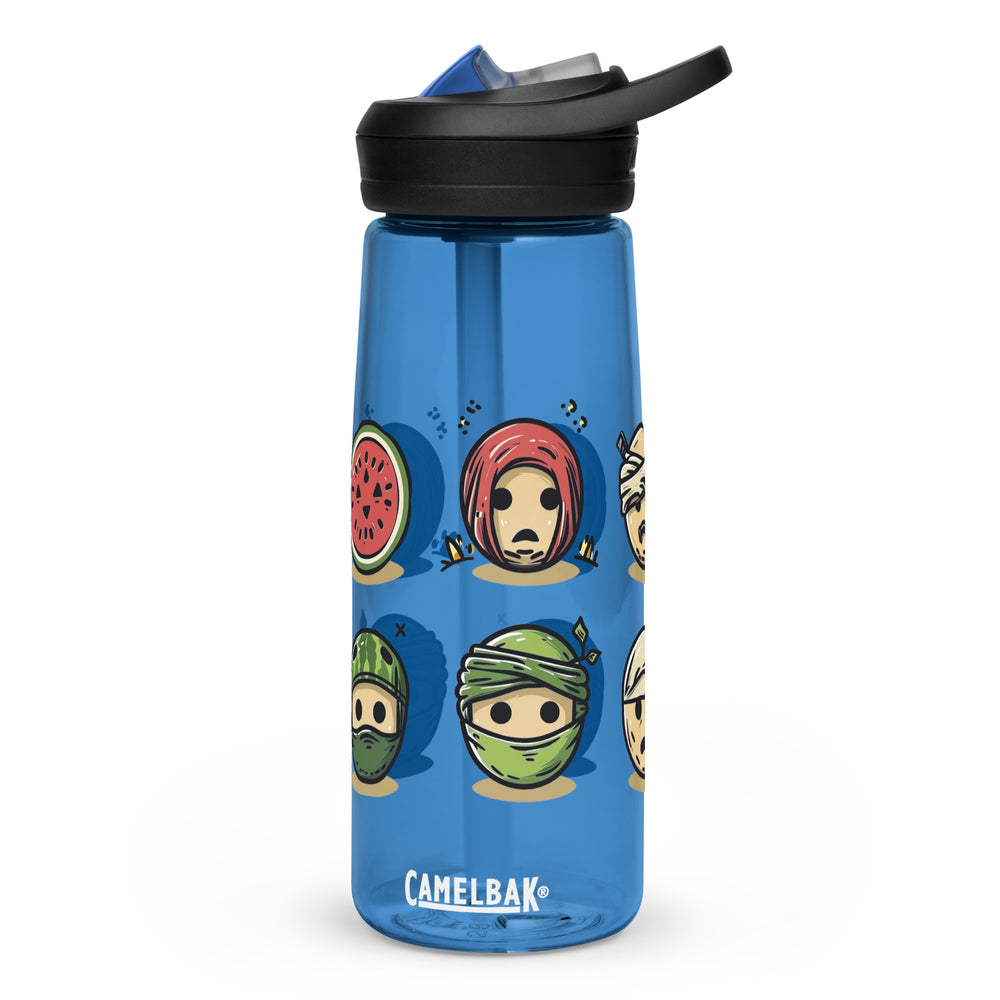 Sports water bottle - Palestine Emoji, Oxford Blue