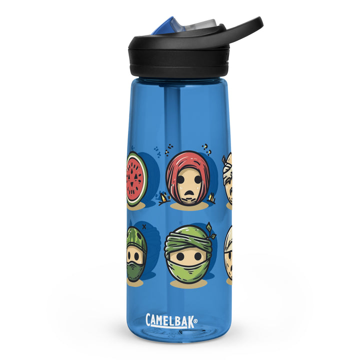 Sports water bottle - Palestine Emoji, Oxford Blue