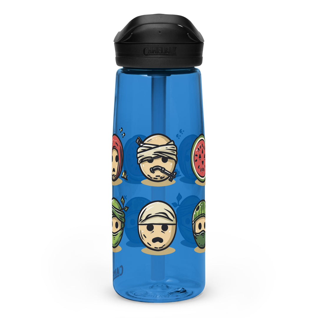 Sports water bottle - Palestine Emoji, Oxford Blue
