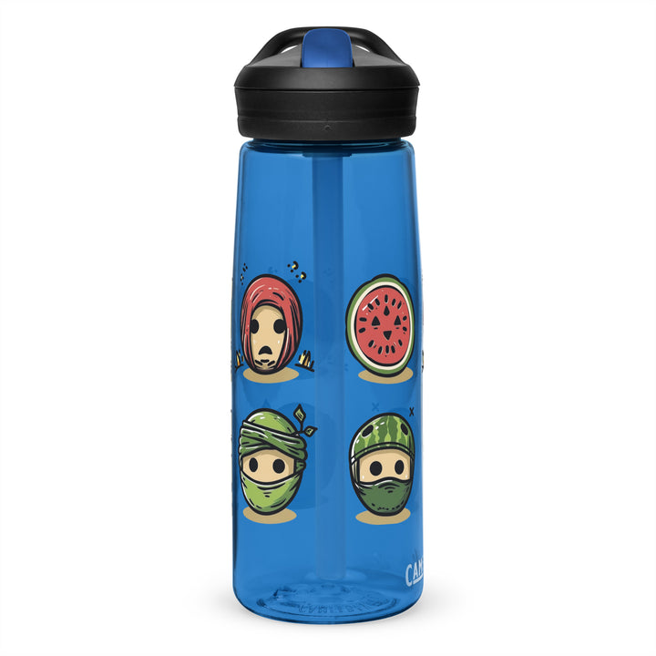 Sports water bottle - Palestine Emoji, Oxford Blue