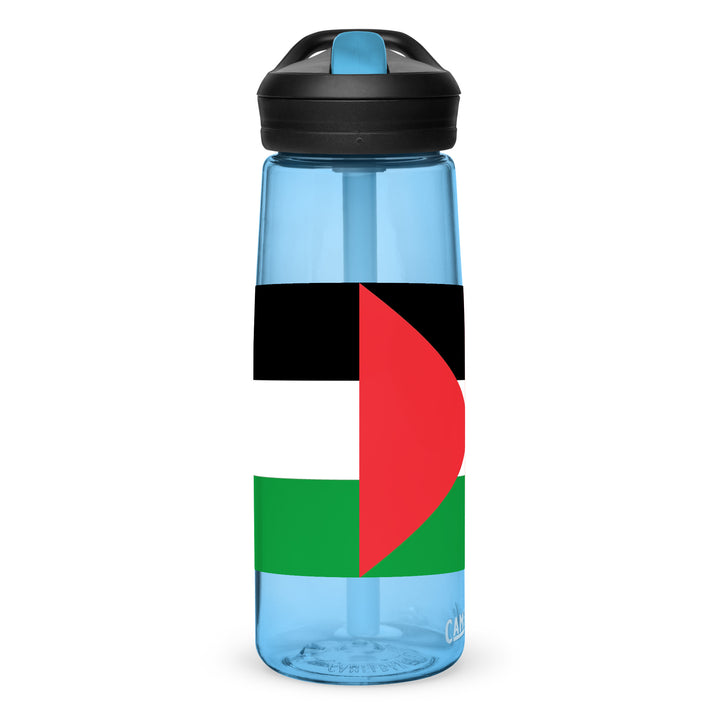 Sports water bottle - Palestine Flag, Blue