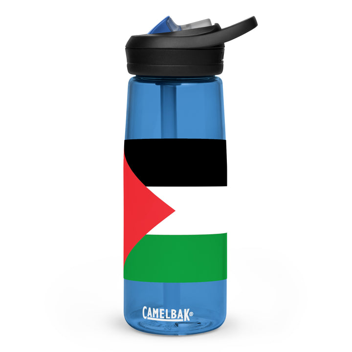 Sports water bottle - Palestine Flag, Oxford Blue