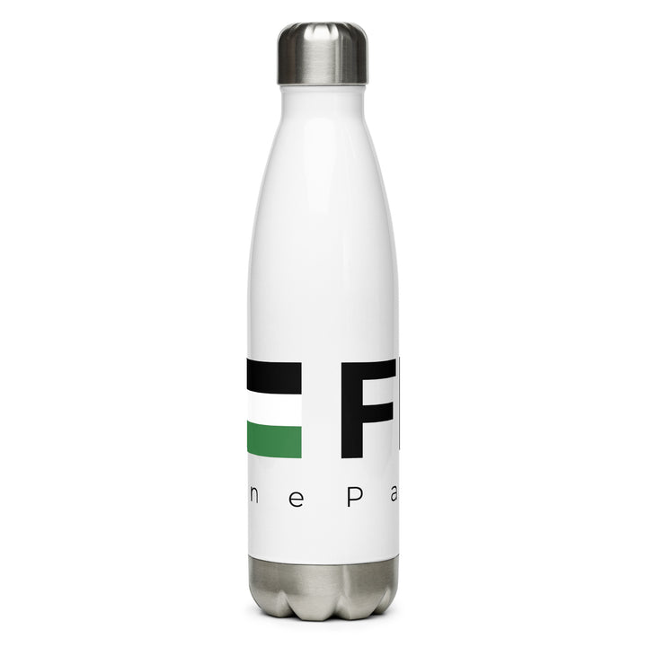 Stainless steel water bottle - Free Palestine, Stainless Steel Water Bottle White 17 Oz
