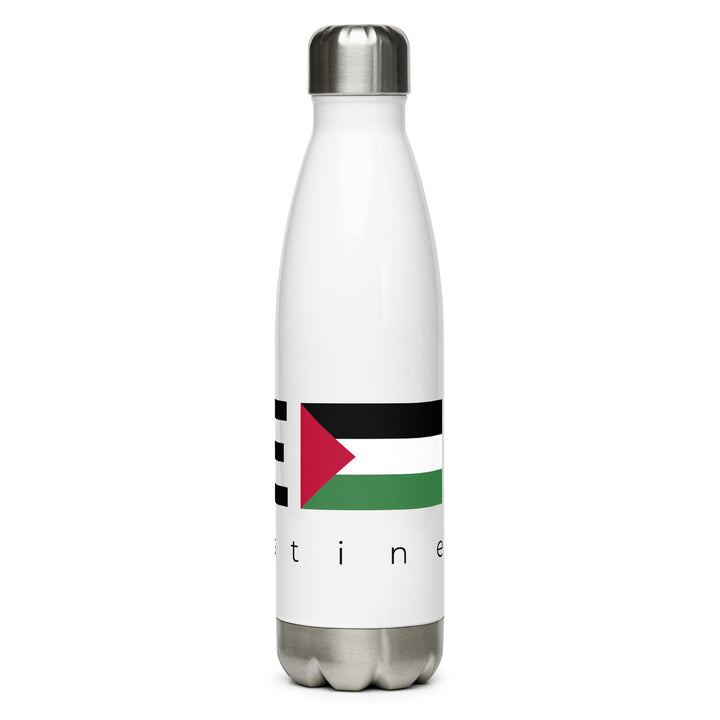 Stainless steel water bottle - Free Palestine, Stainless Steel Water Bottle White 17 Oz