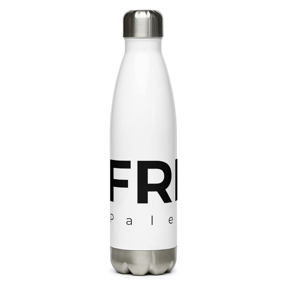 Stainless steel water bottle - Free Palestine, Stainless Steel Water Bottle White 17 Oz