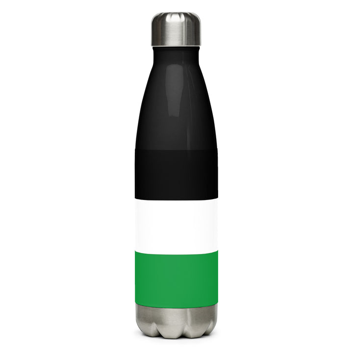 Stainless steel water bottle - Palestine Flag, Stainless Steel Water Bottle Black 17 Oz