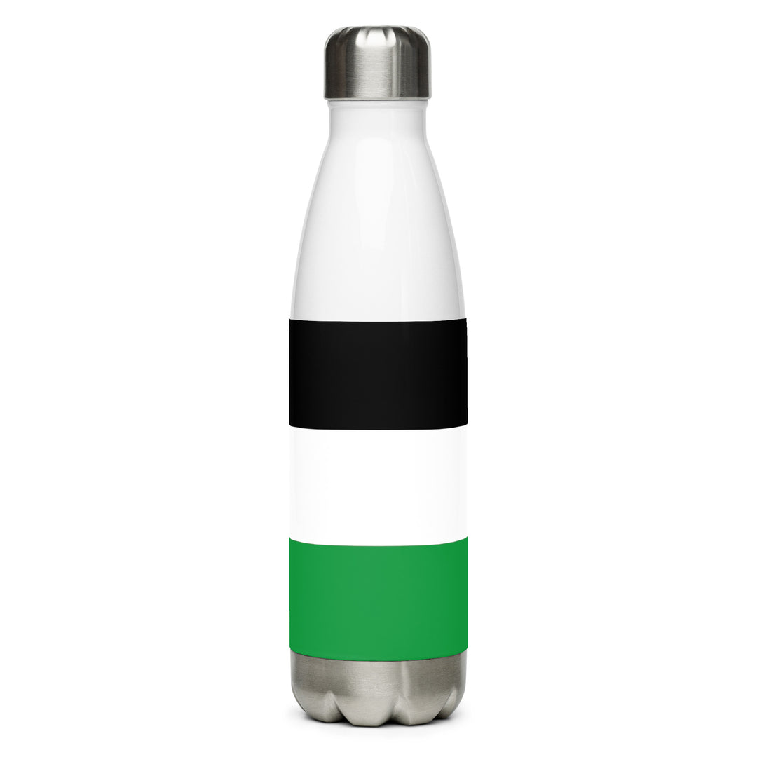 Stainless steel water bottle - Palestine Flag, Stainless Steel Water Bottle White 17 Oz