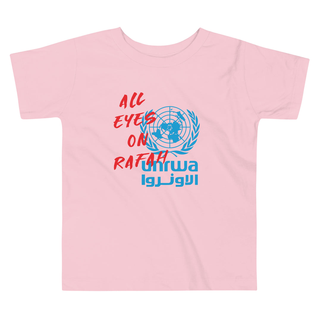 Toddler Short Sleeve Tee - All Eyes on Rafah, Pink